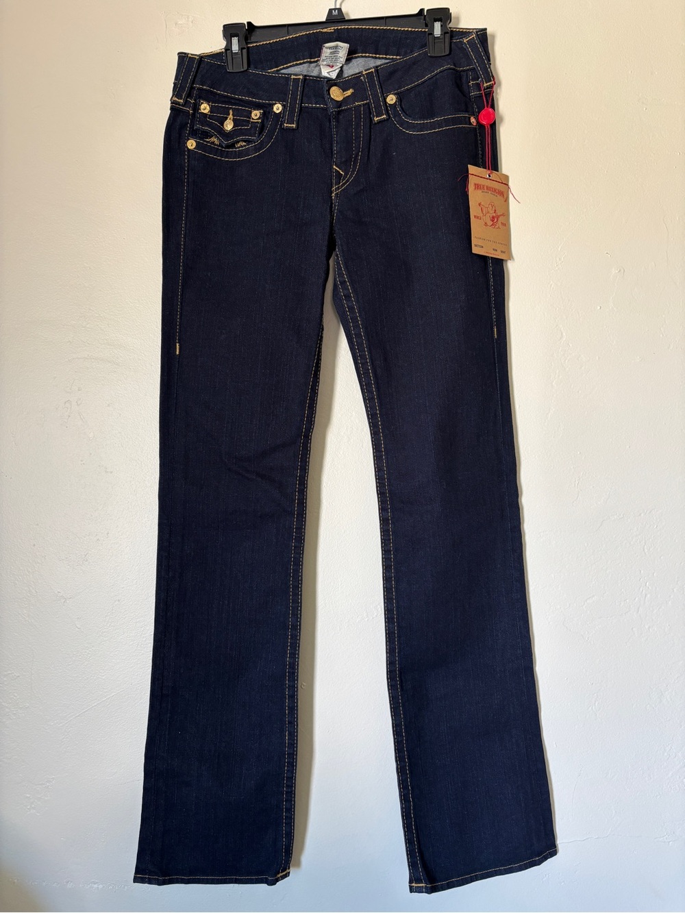 True Religion Women’s Billy Jeans Made in USA Gold Stitch Y2K, Size 31